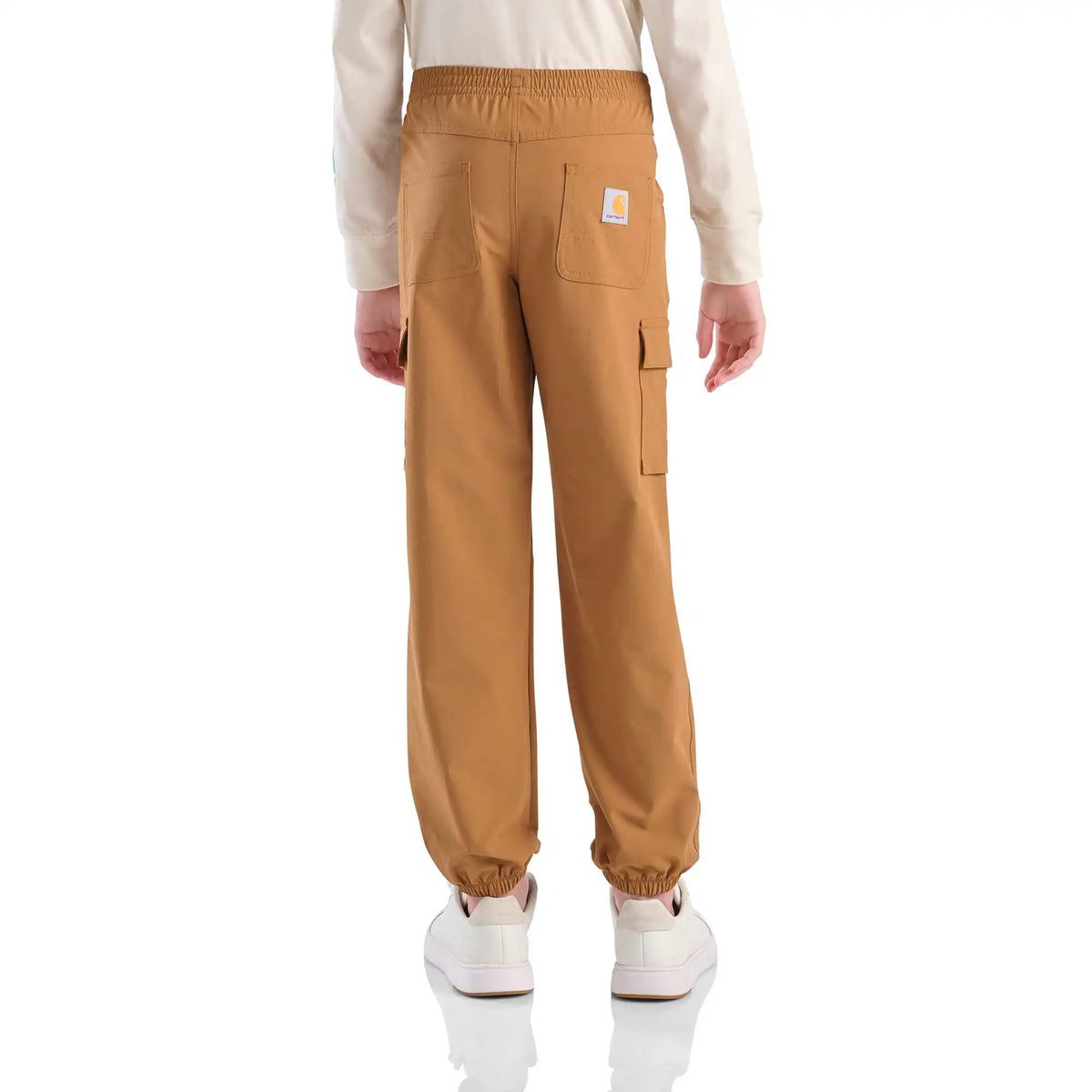 Girls' Elastic Waistband Stretch Woven Cargo Pant (Child/Youth)