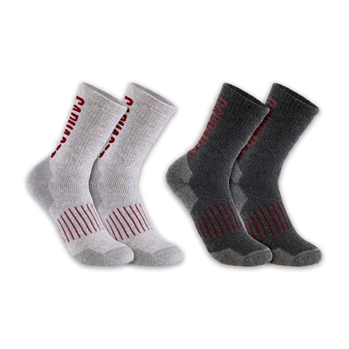 Midweight Synthetic-Wool Blend Logo Crew Sock 2-Pack