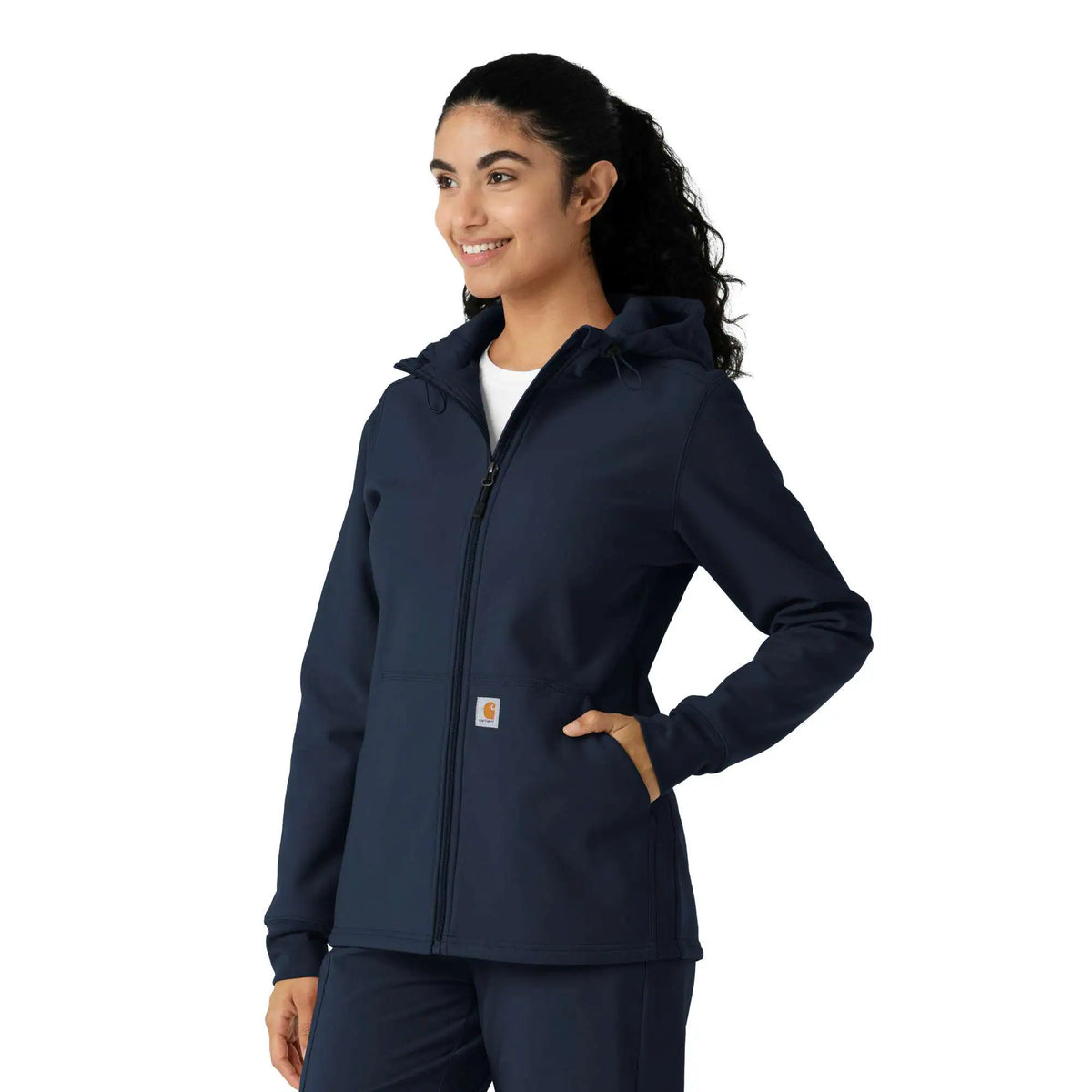 Women's Bonded Fleece Scrub Hoodie