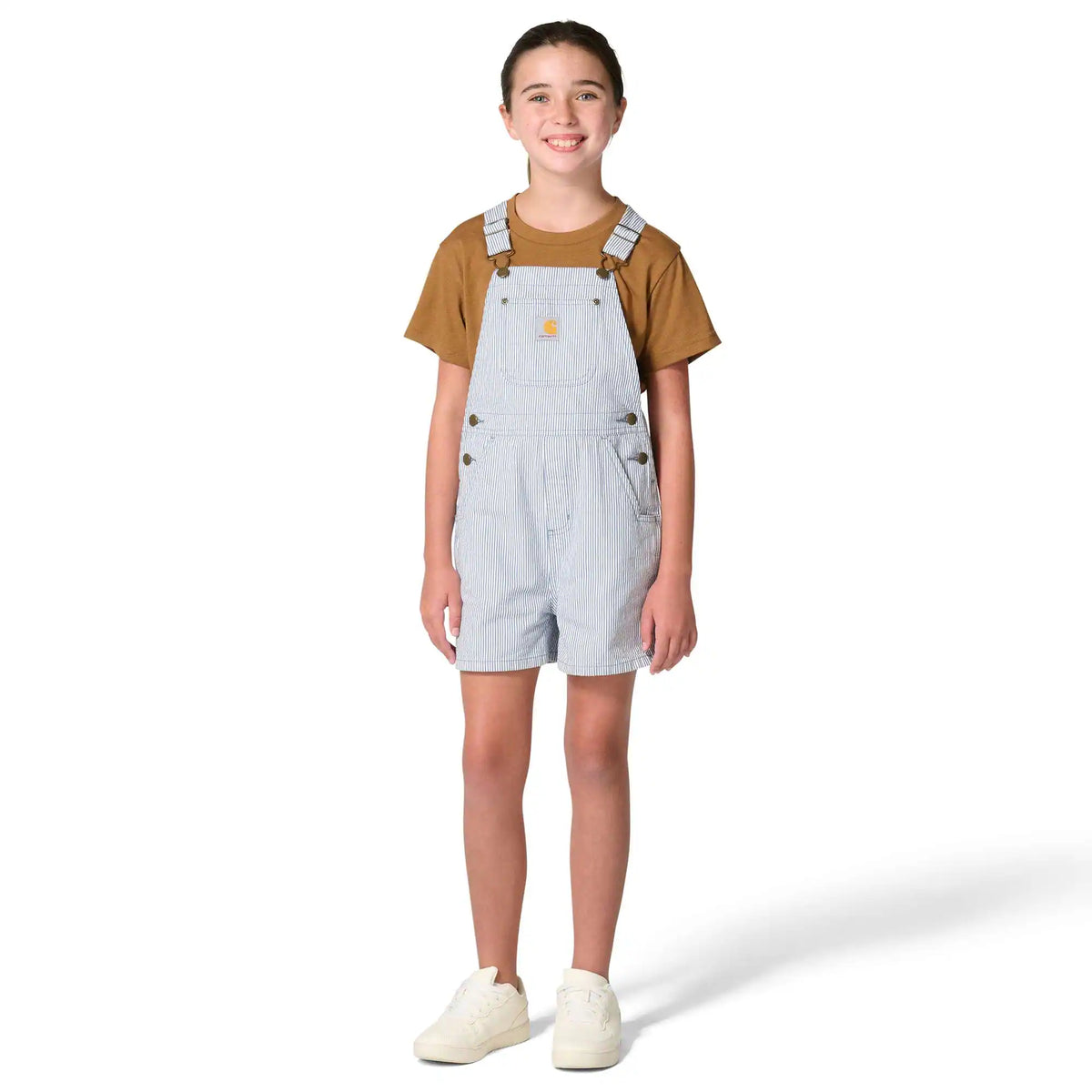 Girls' Twill Stripe Shortall (Child)