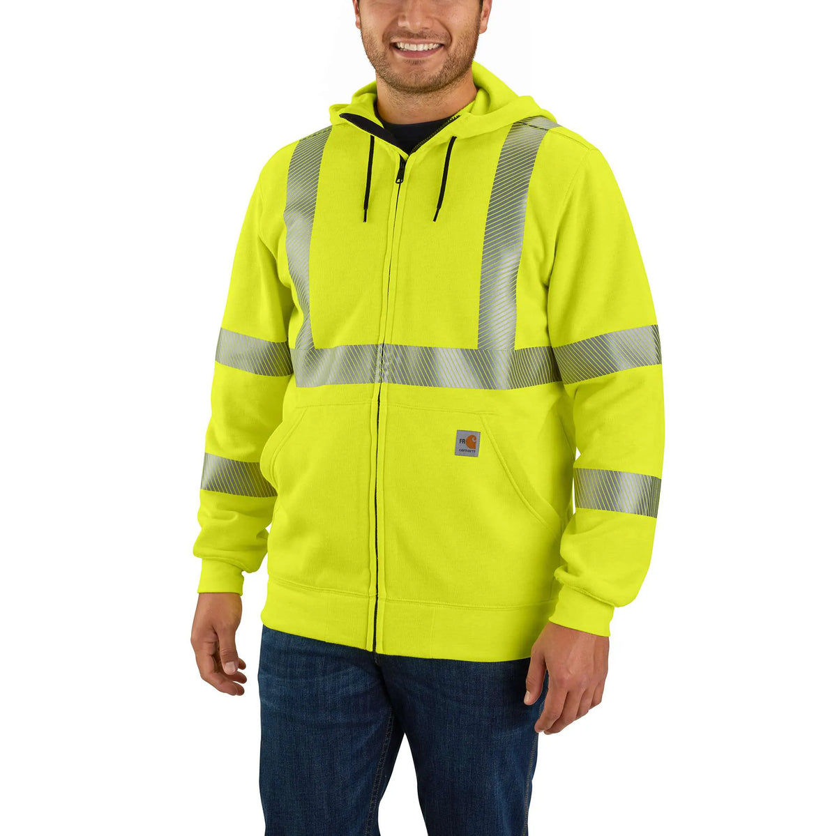 FR HV Force Full Zip Class 3 Sweatshirt