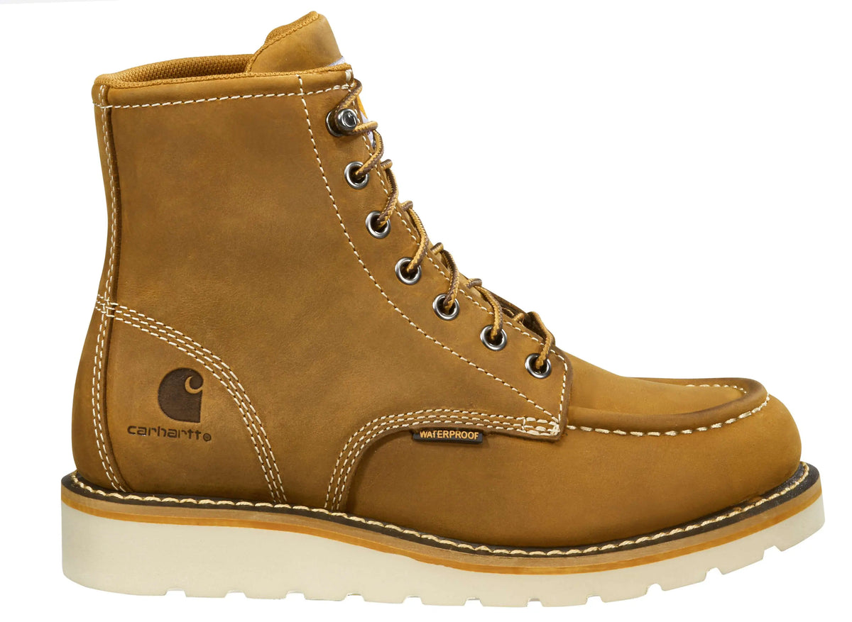 Women's Waterproof 6" Moc Steel Toe Wedge Work Boot