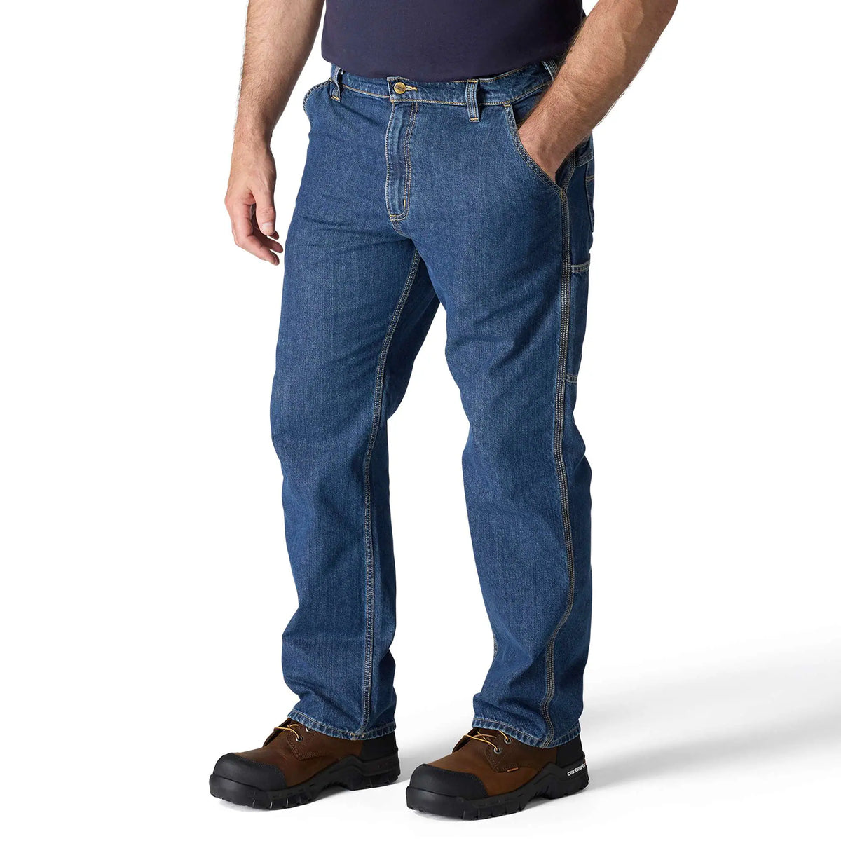 FR Loose Straight Denim Dungaree