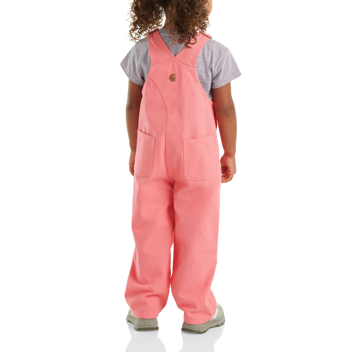 Girls' Loose Fit Canvas Bib Overall